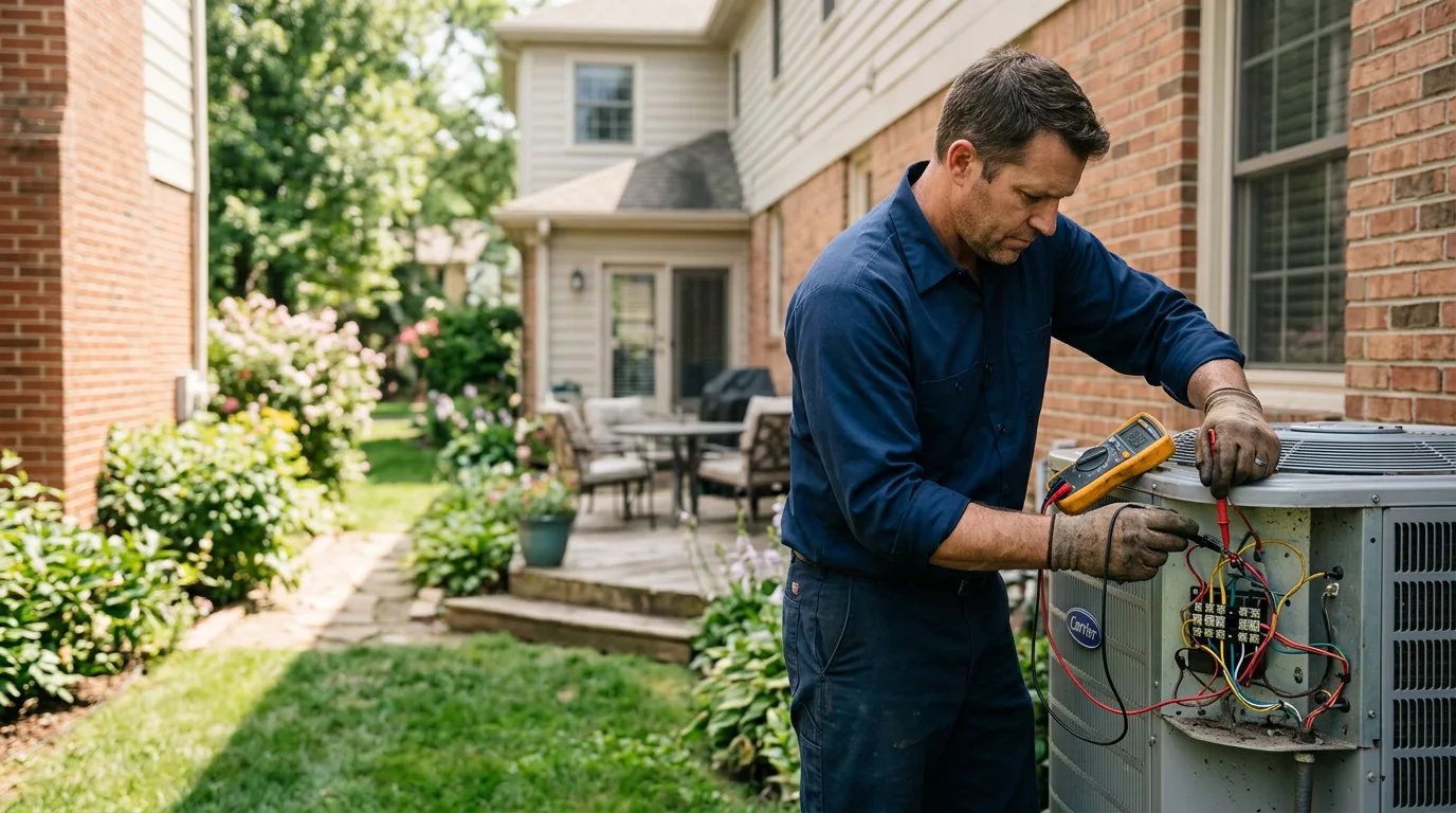 HVAC technician working near Saint Clair, PA